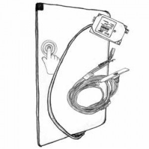 SN1901 резистивное, сенсорное стекло 19''